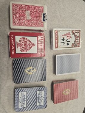 Lot Of Playing Cards, Some Vintage, Some Vegas, 1 NIB. 7 Full Decks